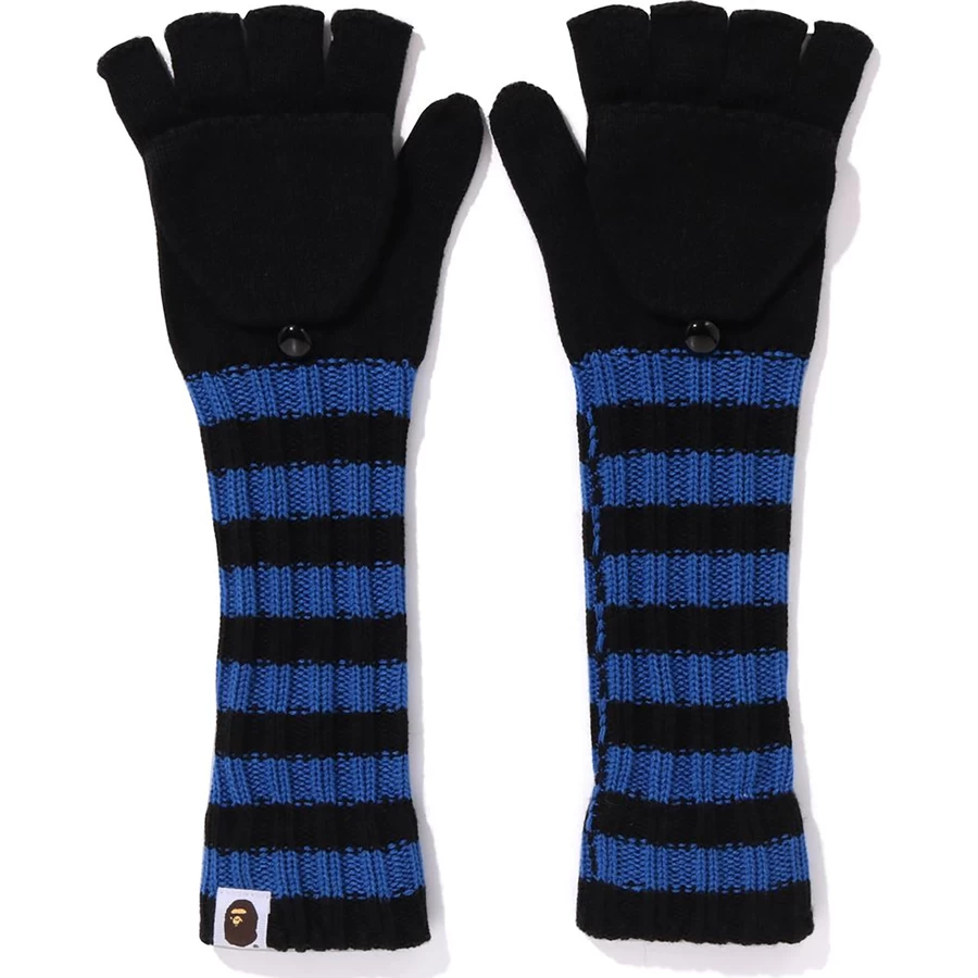 Bape HOOP BAPE KNIT LONG GLOVES KIDS