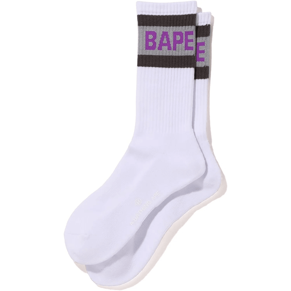 BAPE US LIMITED COLLECTION SOCKS M PURPLE