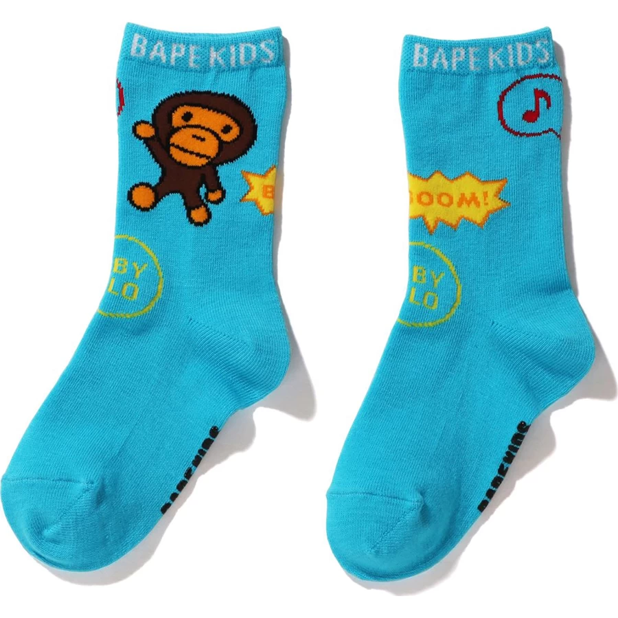Bape BABY MILO SPEECH BALLOON SOCKS KIDS