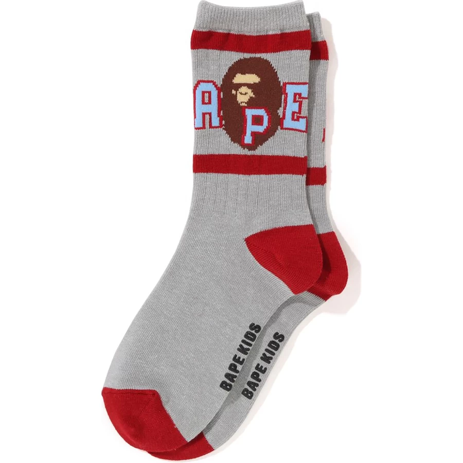 Bape APE HEAD LINE RIB SOCKS KIDS