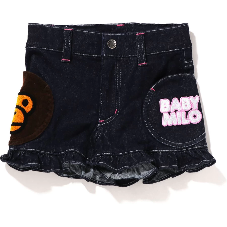 Bape BABY MILO POCKET FRILL SHORTS KIDS