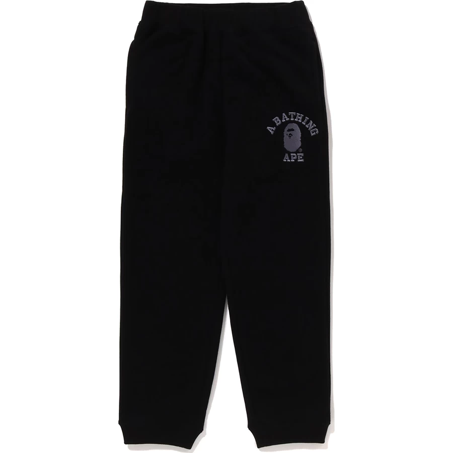 Bape COLLEGE EMBROIDERY SWEAT PANTS RELAXED FIT KIDS