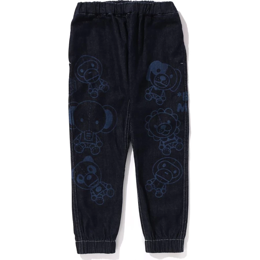 Bape Baby Milo Toy Pantaloni Denim Per Bambini