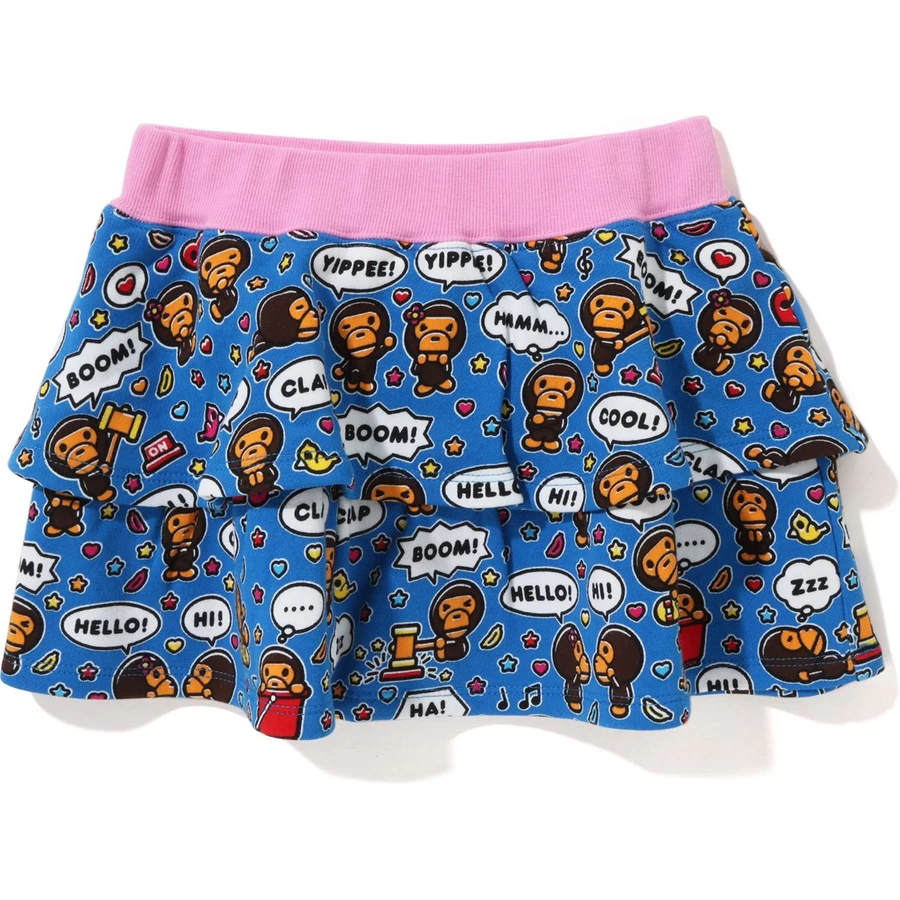 Bape BABY MILO SPEECH BALLOON FRILL SKIRT KIDS