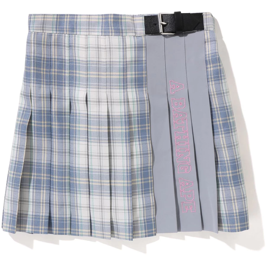 Bape CHECK PLEATED SKIRT KIDS
