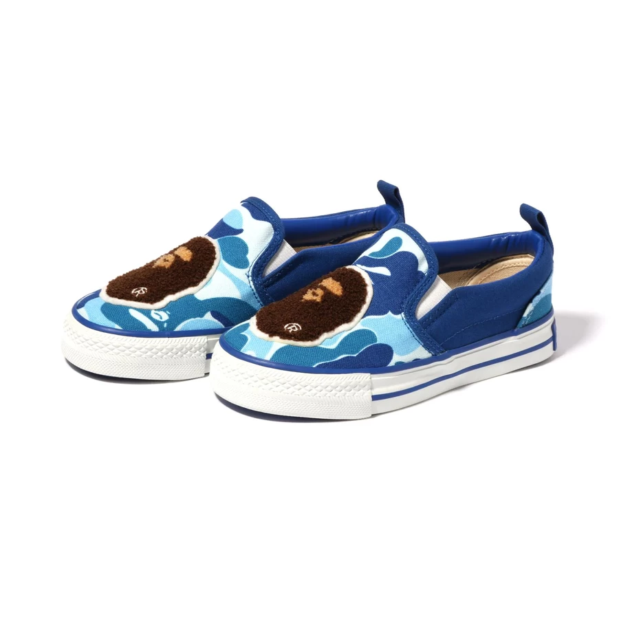 Bape ABC CAMO APE HEAD PATCH SLIP ON KIDS