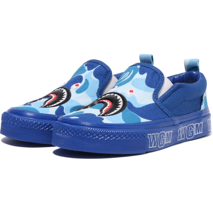 Bape ABC CAMO SHARK PATCH SLIP ON KIDS