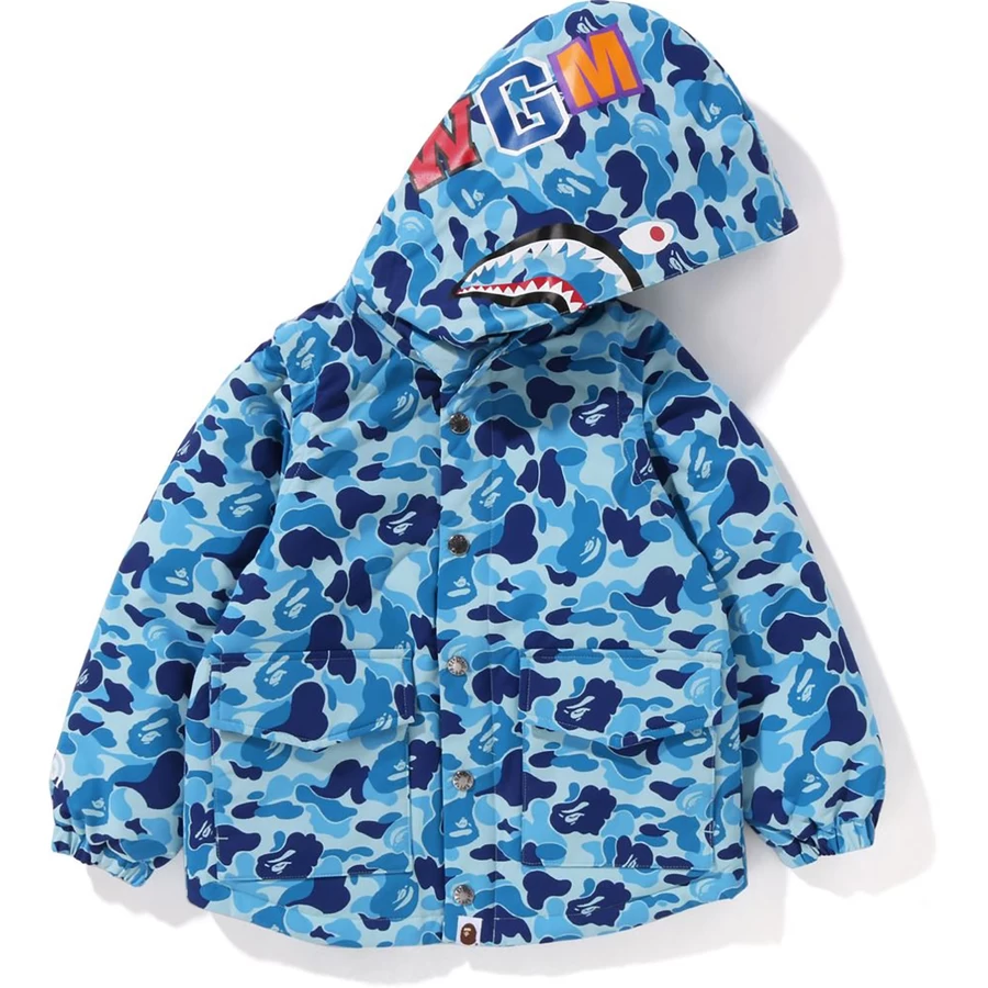 Bape ABC CAMO SHARK 4WAY DOWN JACKET KIDS