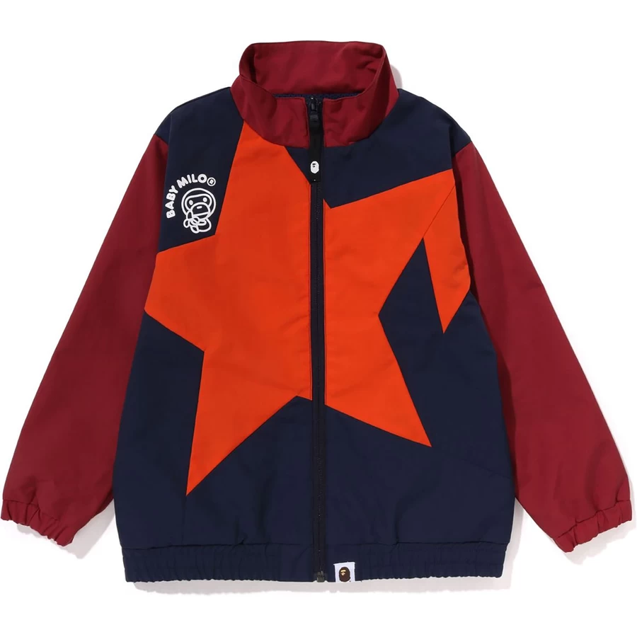 Giacca Bape Baby Milo Sta Color Block Per Bambini