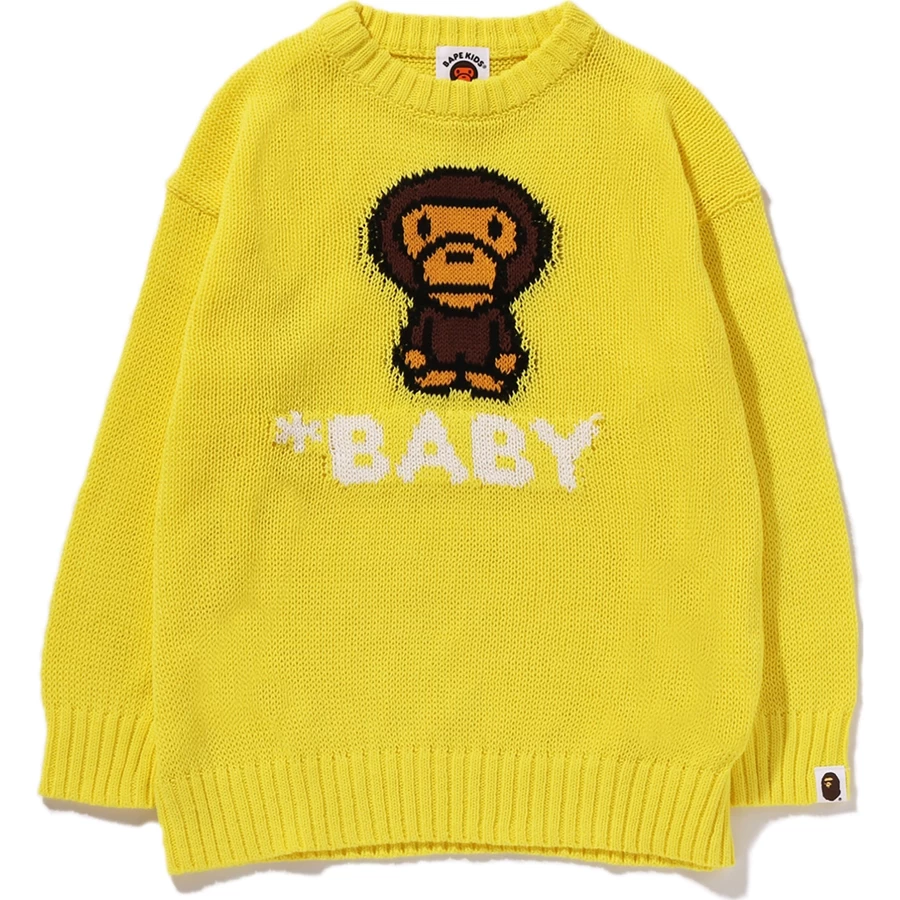 Bape Baby Milo örgü Rahat Kesim çocuklar