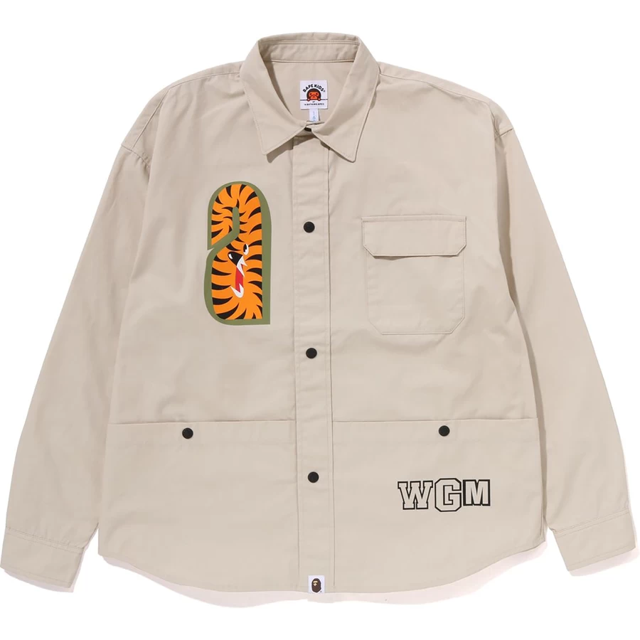 Bape Shark Gevşek Kesim Gömlek çocuklar
