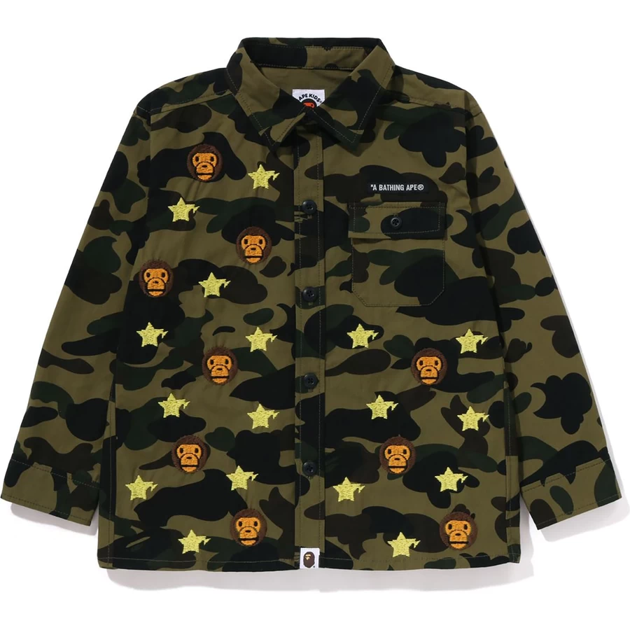 Camisa Militar Bape 1st Camo Baby Milo Sta Infantil