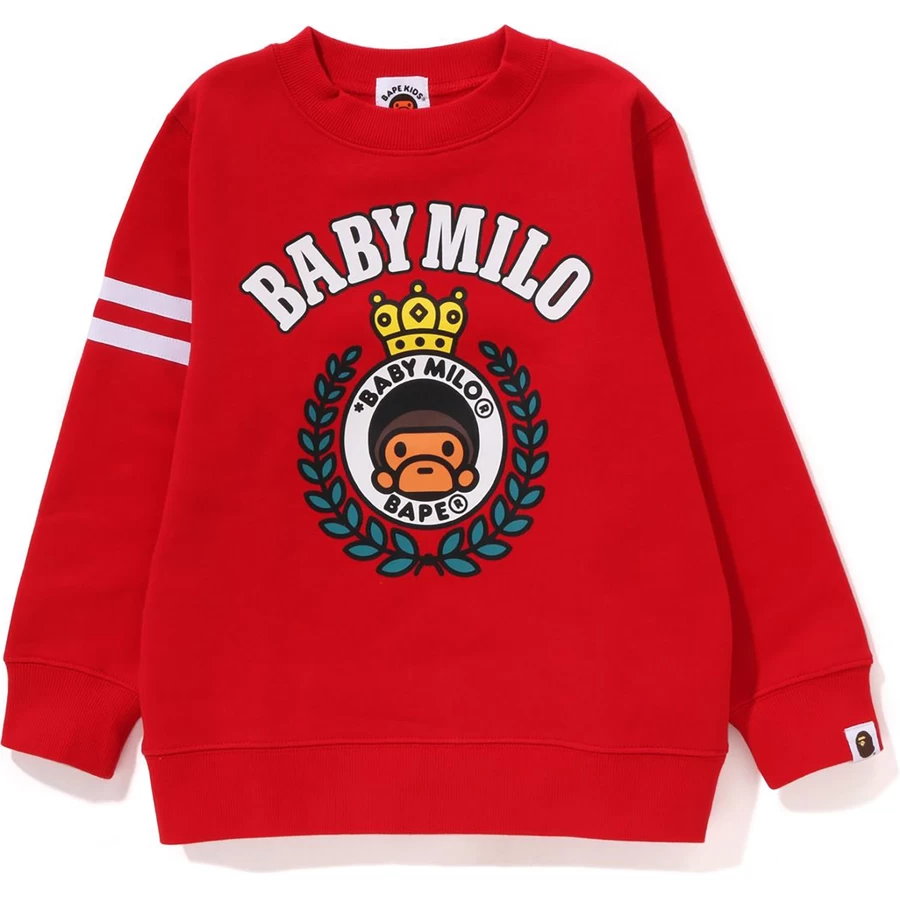 Bape BABY MILO EMBLEM CREWNECK KIDS