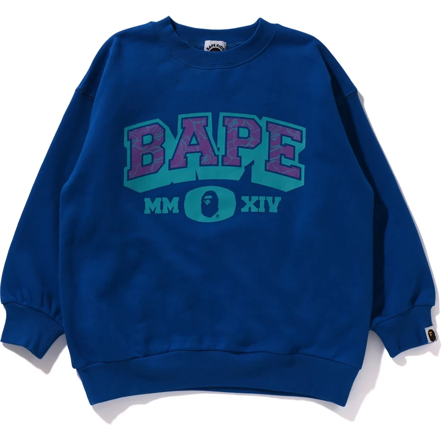 Bape BAPE LINE CAMO CREWNECK RELAXED FIT KIDS