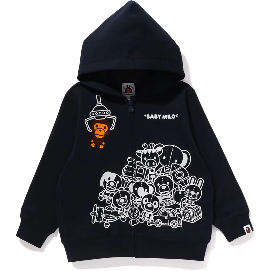 Bape Bebek Milo Ufo Oyunu Zip Kapşonlu çocuk