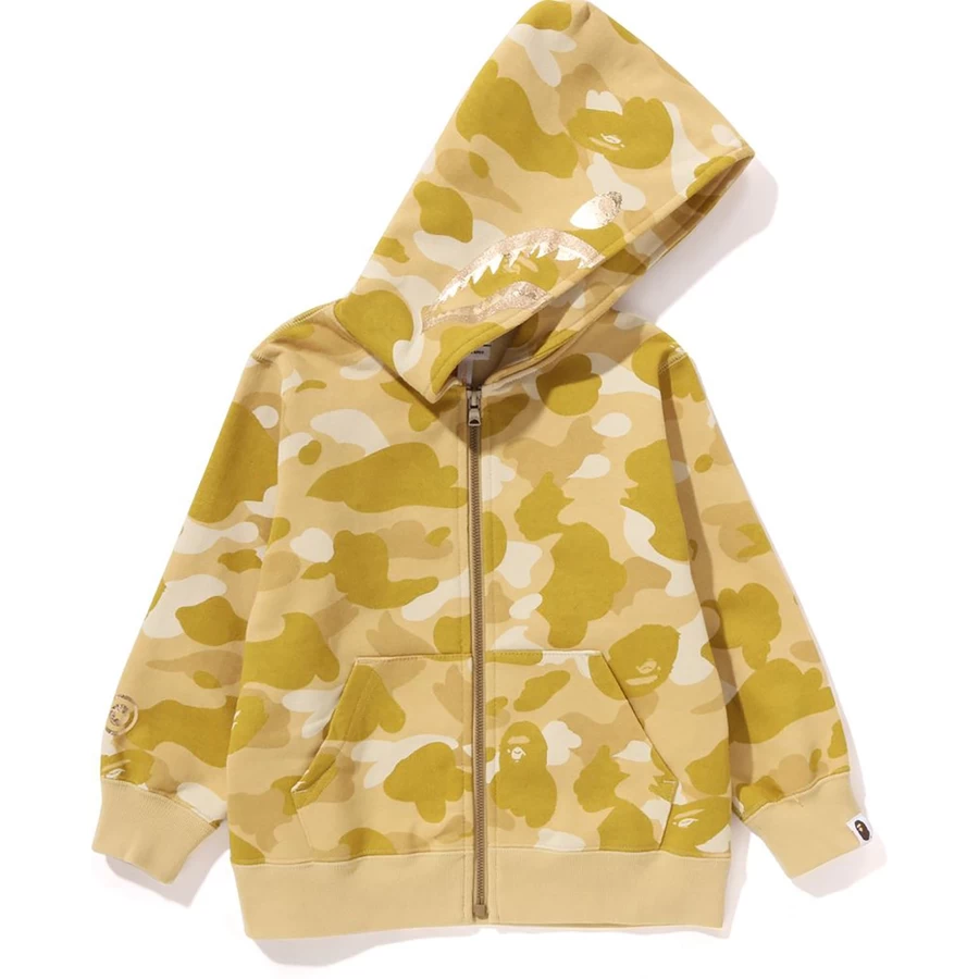 Bape COLOR CAMO SHARK ZIP HOODIE KIDS