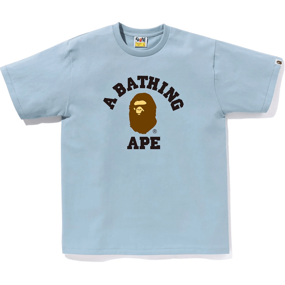 Bape COLLEGE TEE MENS Sax