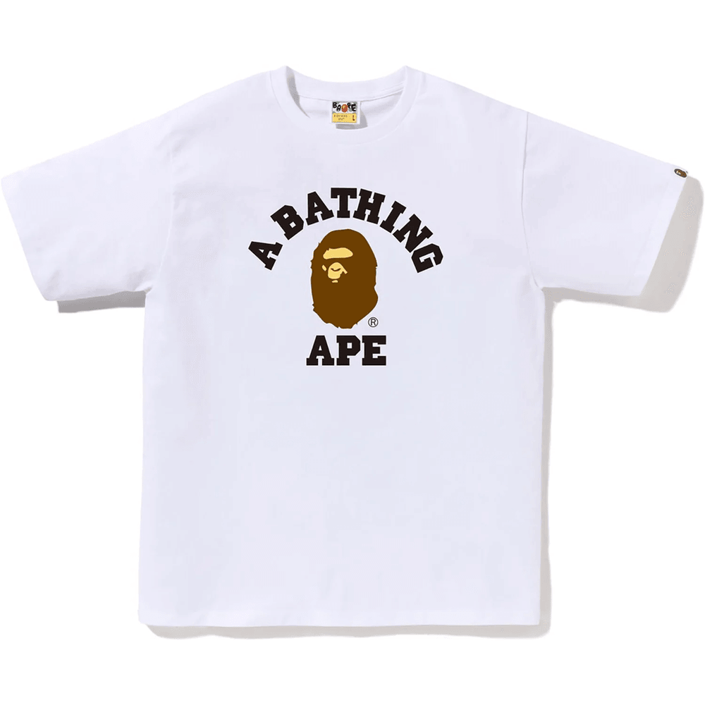 Bape COLLEGE TEE MENS White