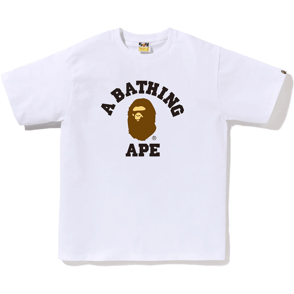 Bape COLLEGE TEE MENS White