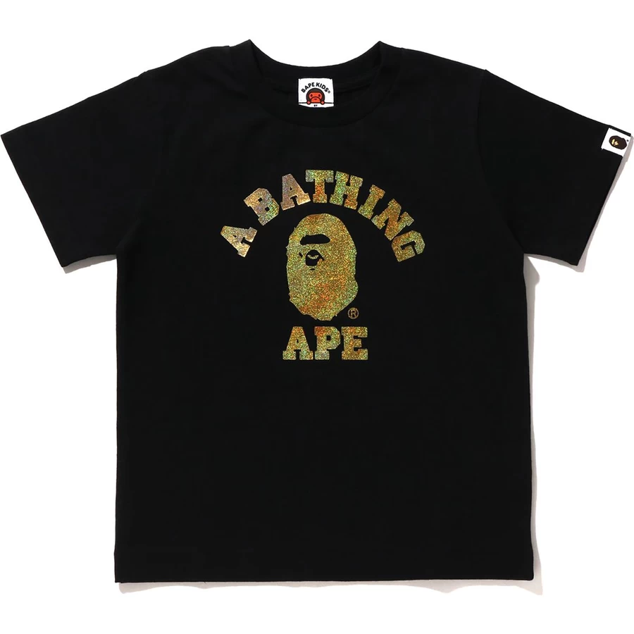 Bape FOIL COLLEGE TEE KIDS
