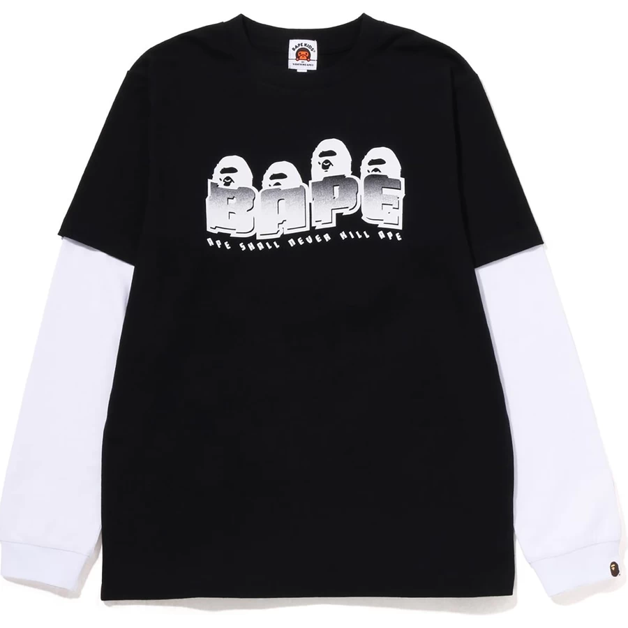 Bape ABC CAMO BAPE LAYERED L/S TEE KIDS