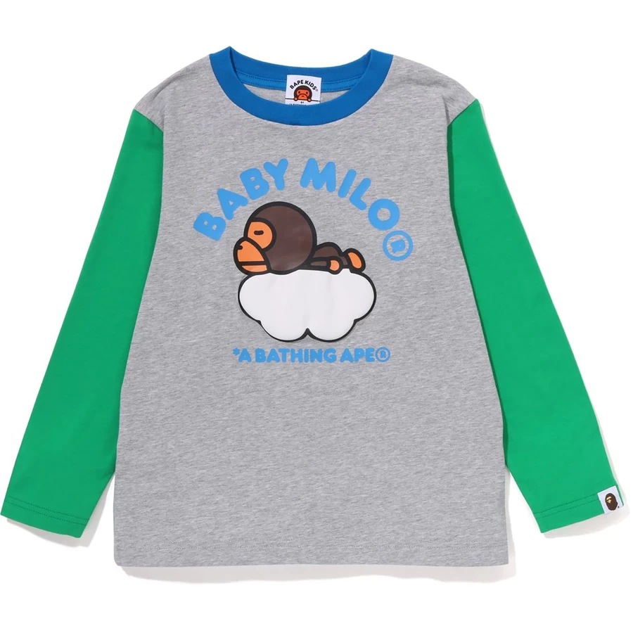 Bape BABY MILO SLEEP ON CLOUD L/S TEE KIDS
