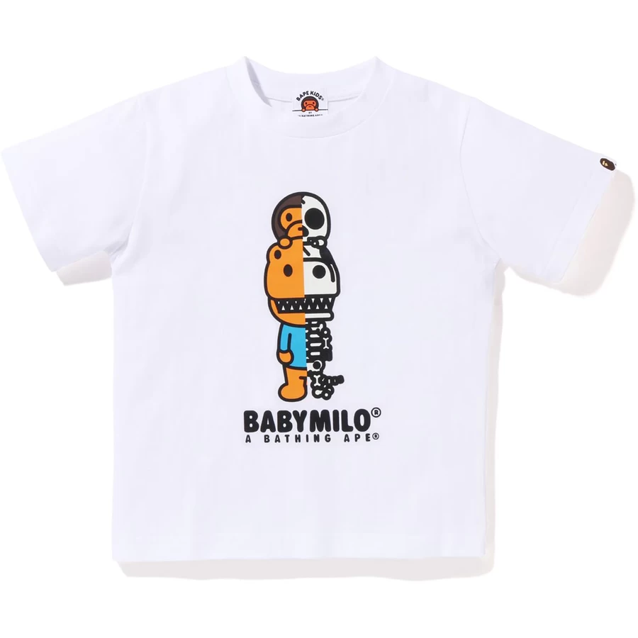 Maglietta Per Bambini Bape Glow In The Dark Rex Bone