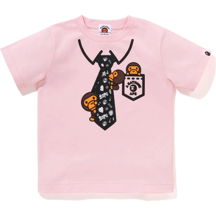 Bape Bape Kids X Chocomoo T-shirt Con Stampa Cravatta Per Bambini