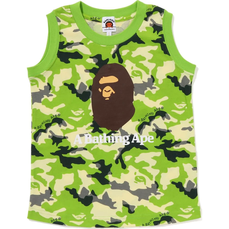 Canotta Bape Woodland Mimetica Per Bambini