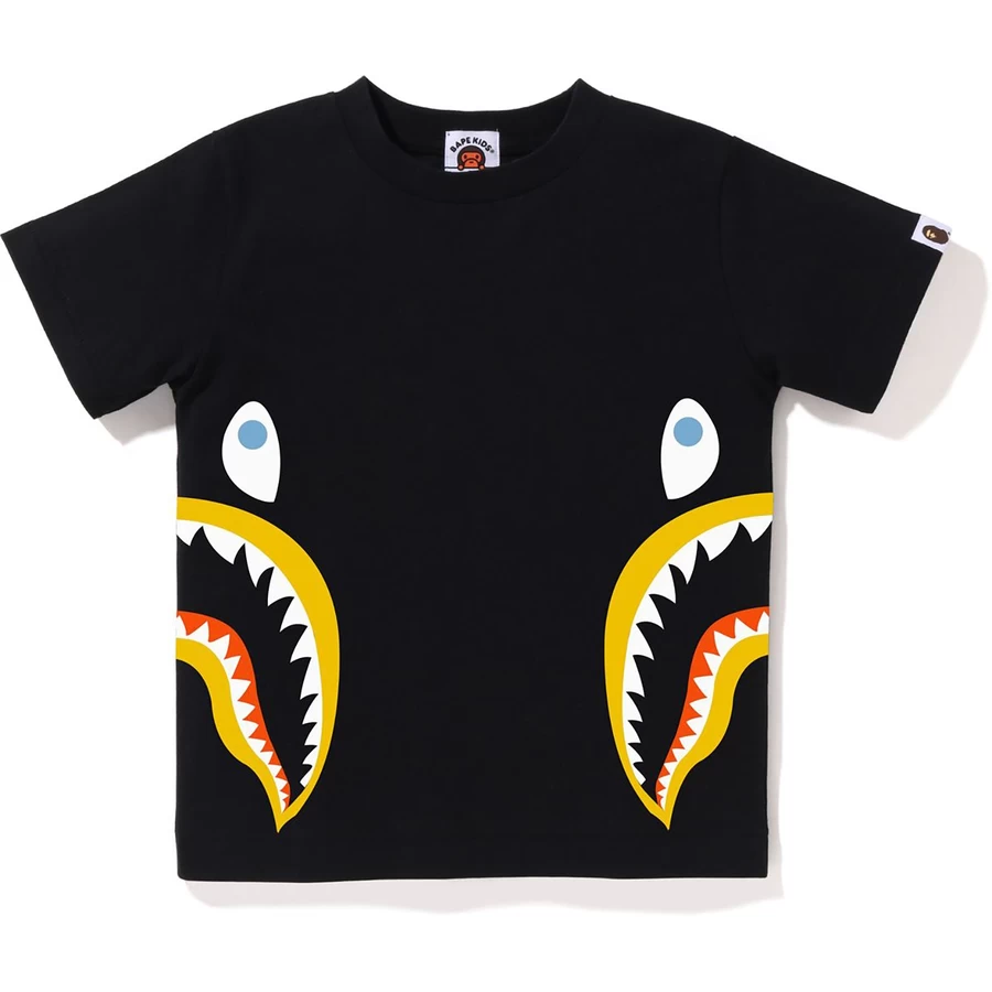 Bape COLORS SIDE SHARK TEE KIDS