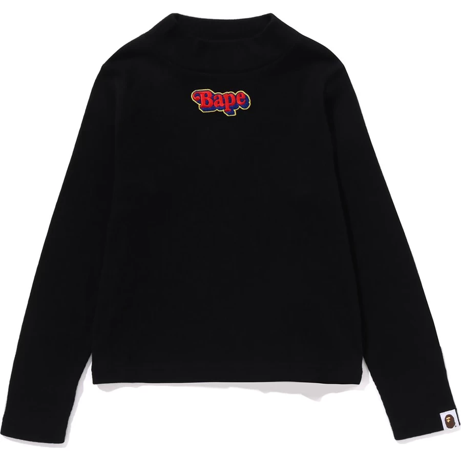 Bape Bape Patch High Neck L/S T-Shirt Für Kinder
