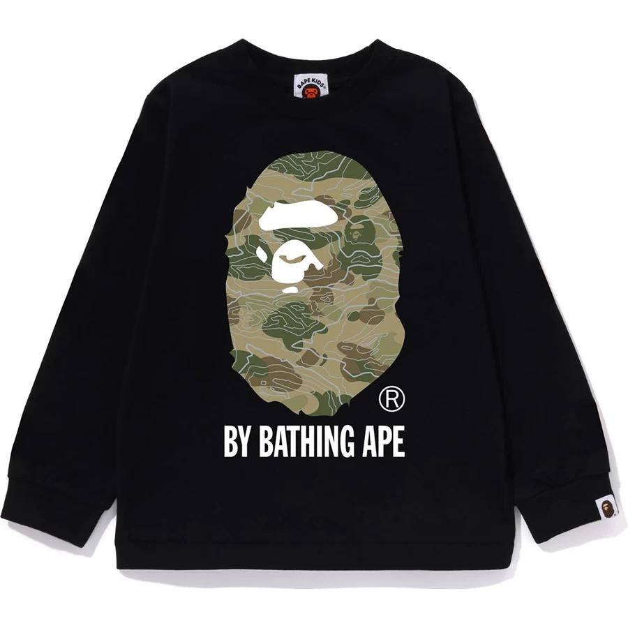 Bape Layered Line Camo Uima-apina L/s Tee Kids