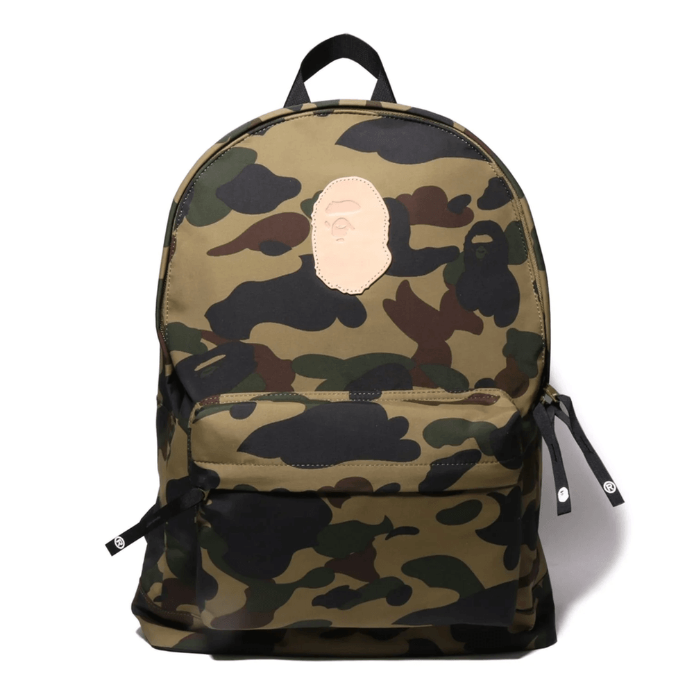 Bape 1ST CAMO APE HEAD PATCH DAYPACK MENS Green