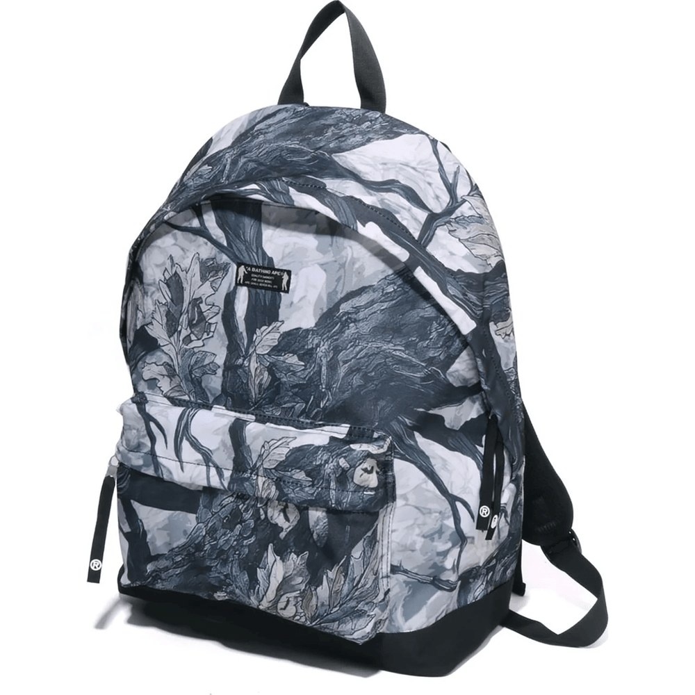 BAPE MENS TREE EDGE CAMO DAYPACK White