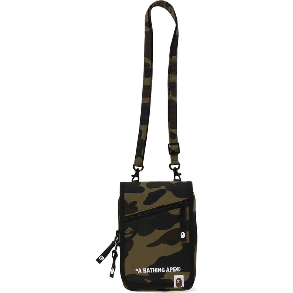 Bape 1ST CAMO PHONE BAG Green
