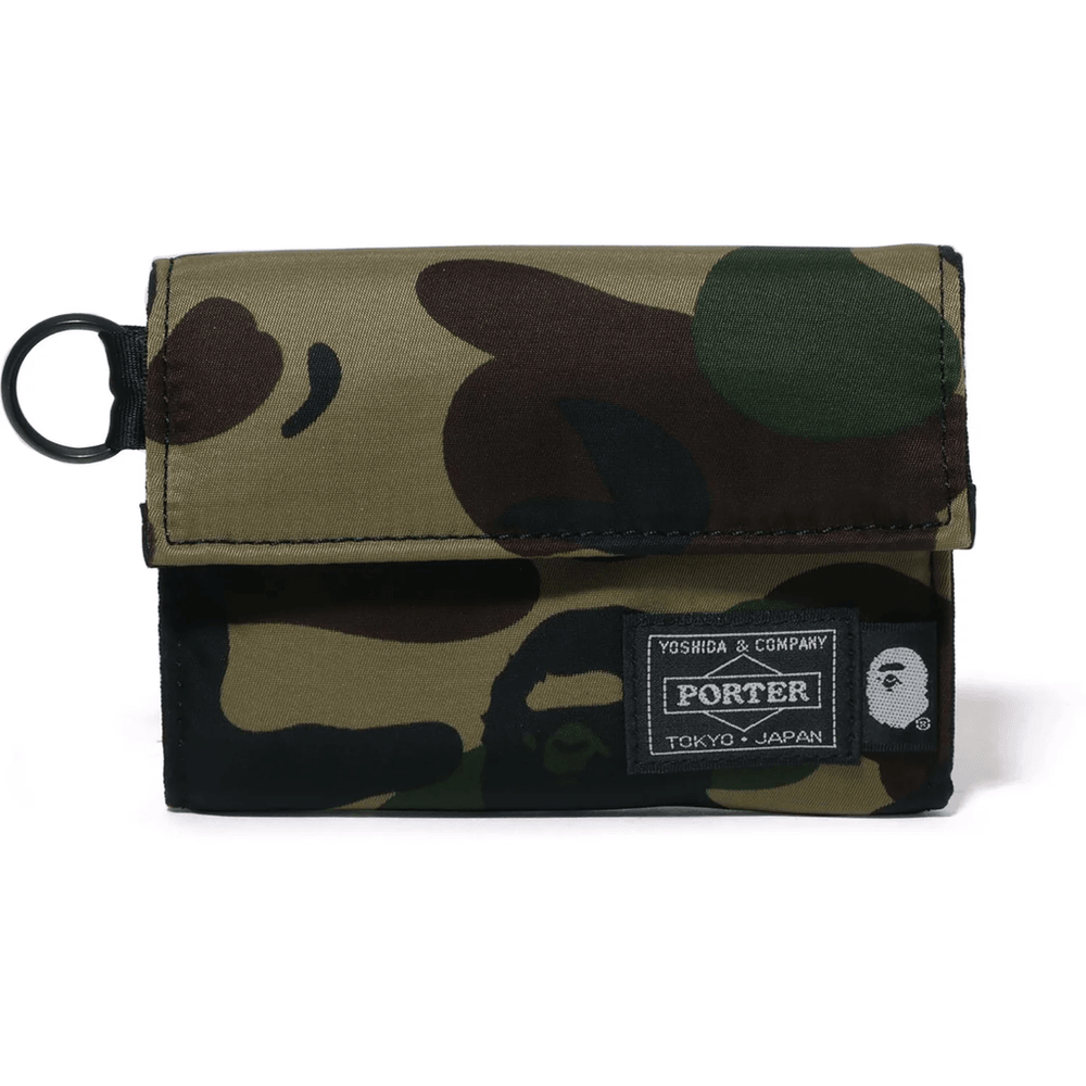 Bape PORTER 1ST CAMO WALLET MENS Green