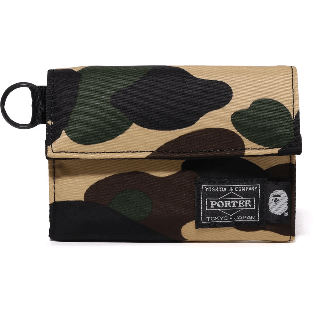 Bape PORTER 1ST CAMO WALLET MENS Yellow