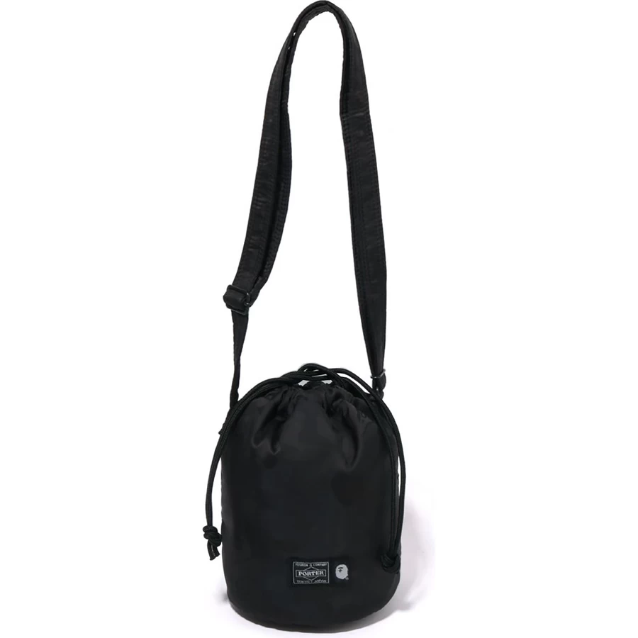 Bape BAPE X PORTER SOLID CAMO DRAWSTRING BAG