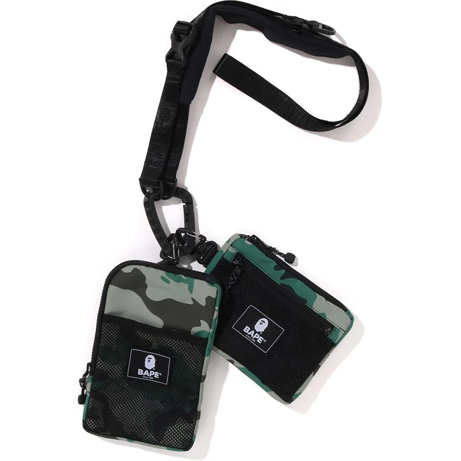 Bape WOODLAND CAMO MULTI BODY BAG