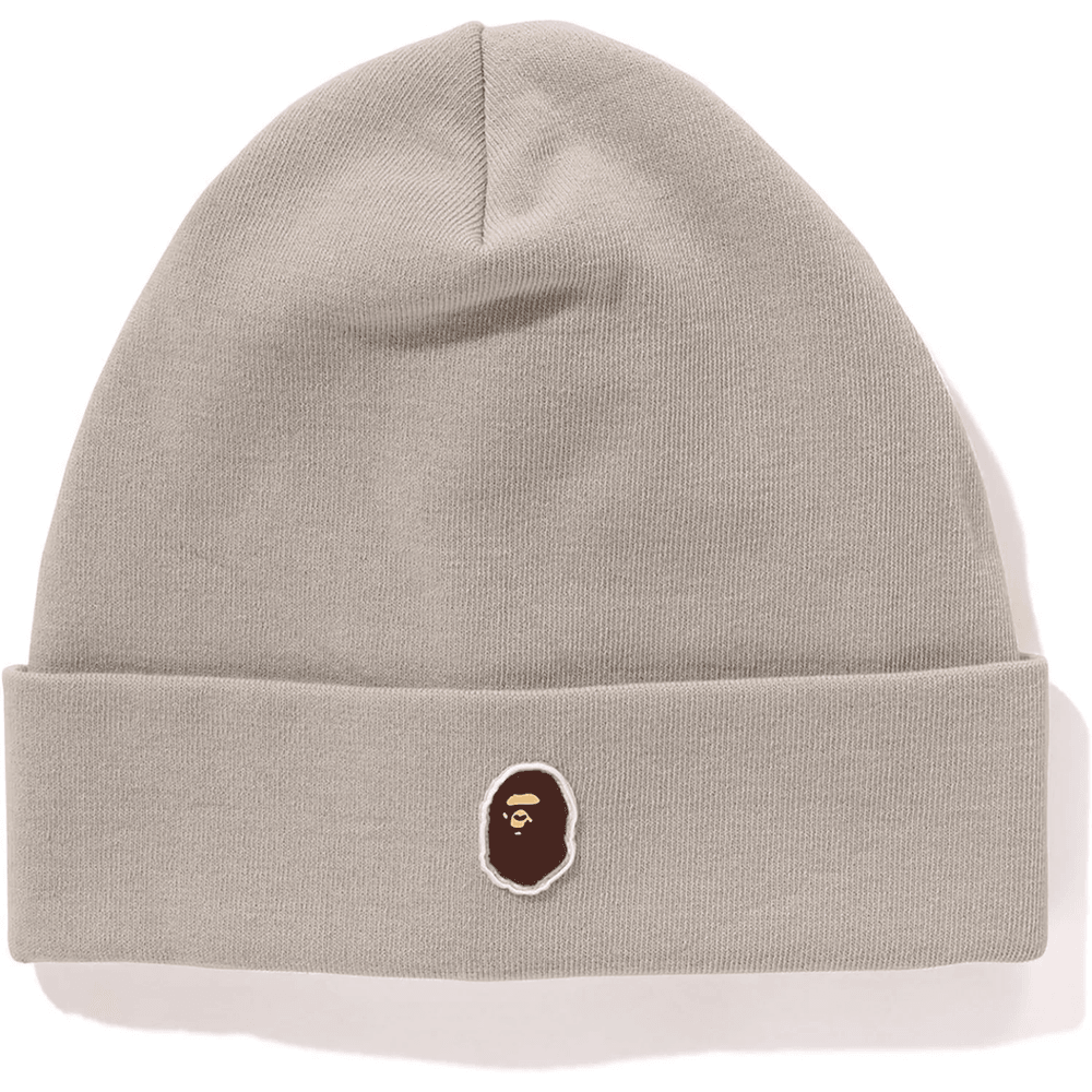 Bape SILICON APE HEAD KNIT CAP MENS Beige