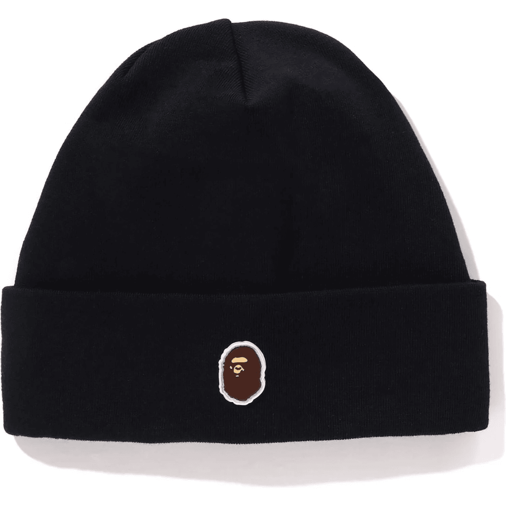 Bape SILICON APE HEAD KNIT CAP MENS Black