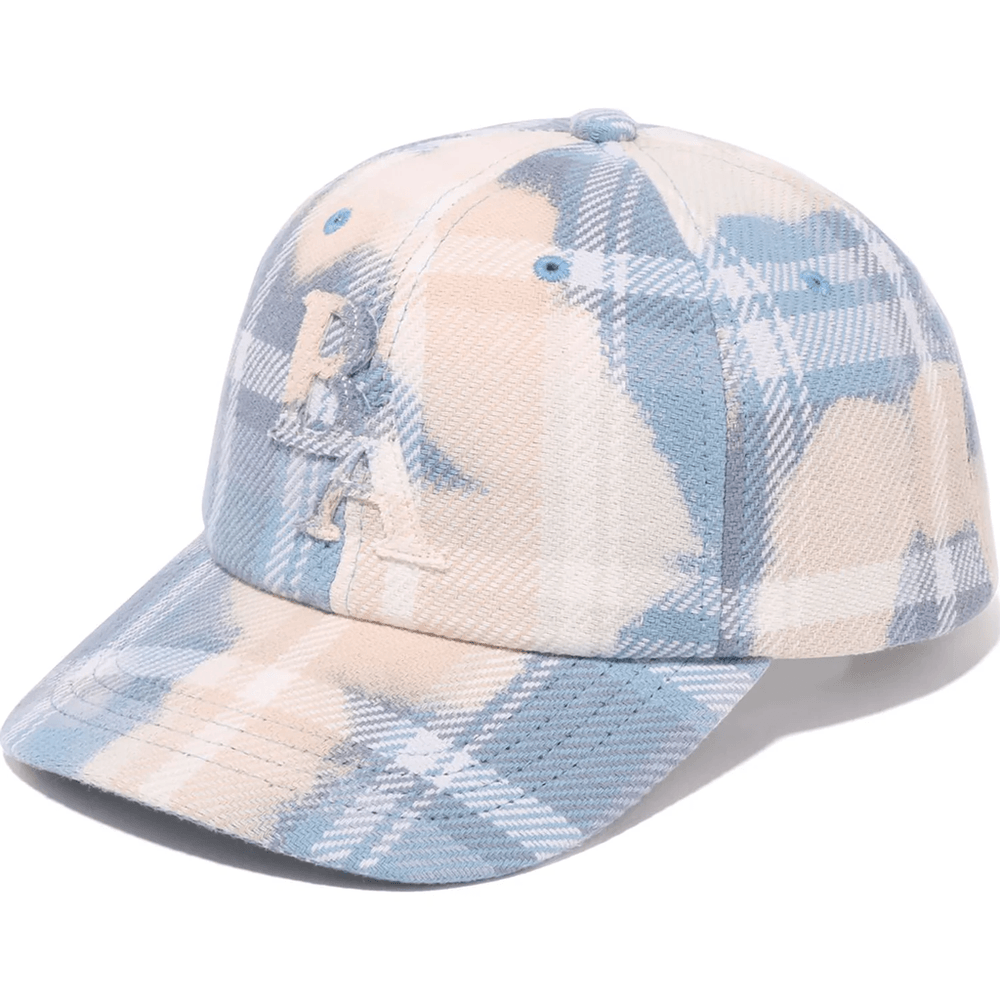 BLEACHED BAPE CHECK PANEL CAP MENS Sax