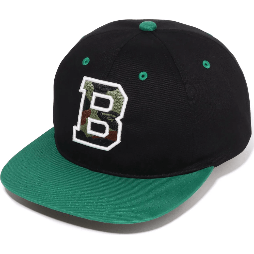 Bape COLOR BLOCK SNAP BACK CAP Black