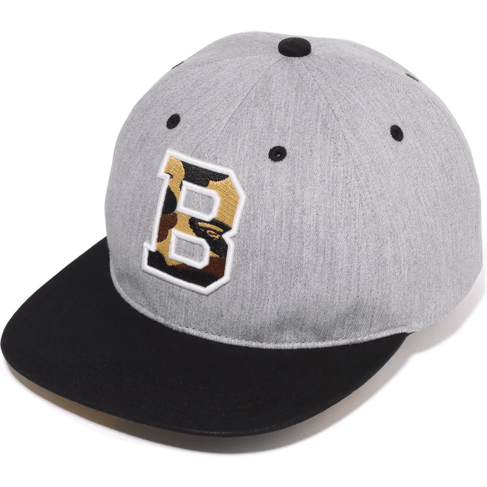 Bape COLOR BLOCK SNAP BACK CAP Gray