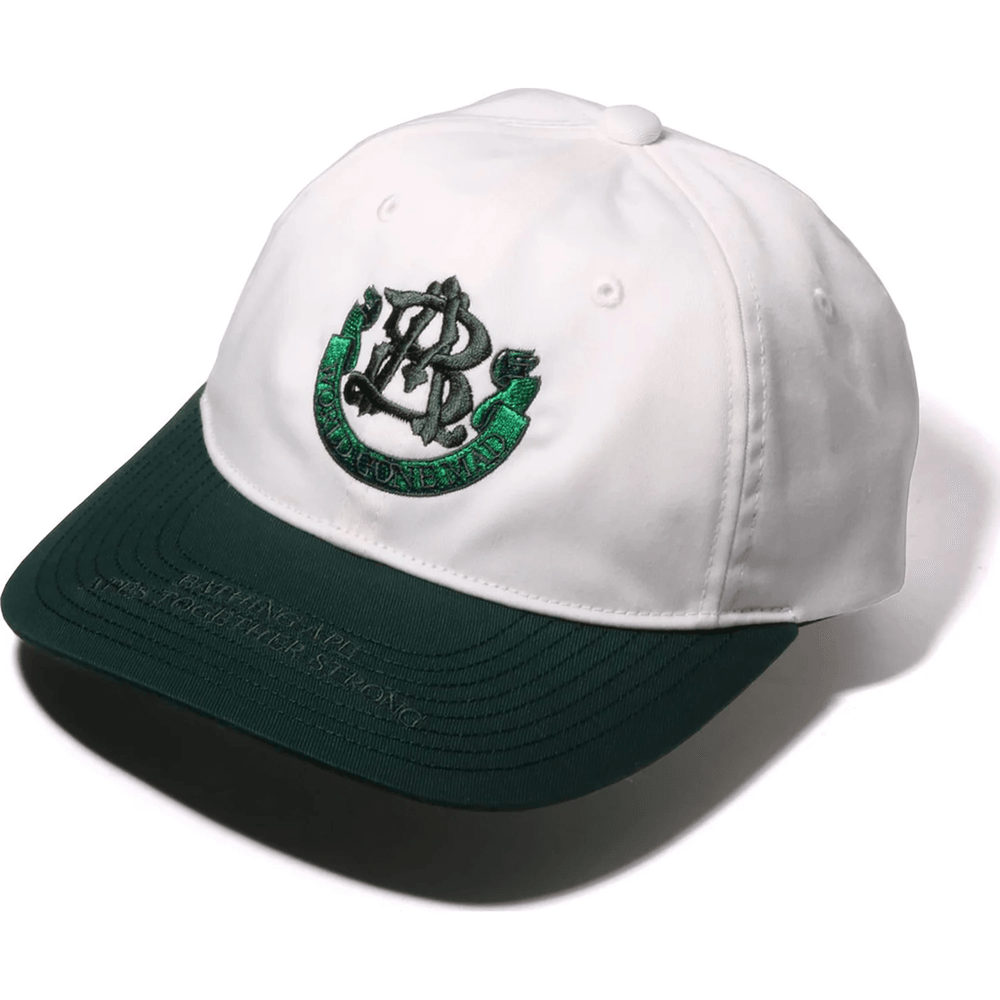 Bape CONTRAST PANEL COLLEGE CAP MENS Green