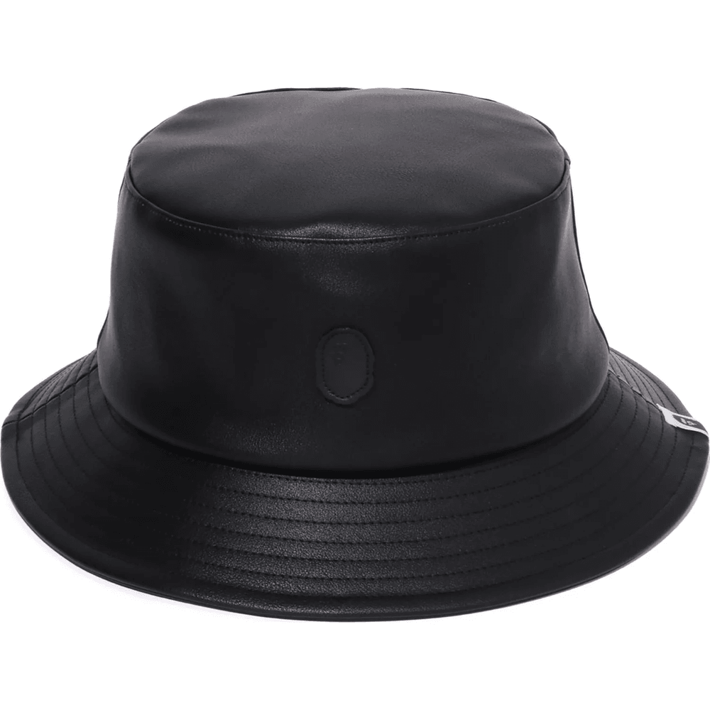 Bape APE HEAD ONE POINT BUCKET HAT MENS Black