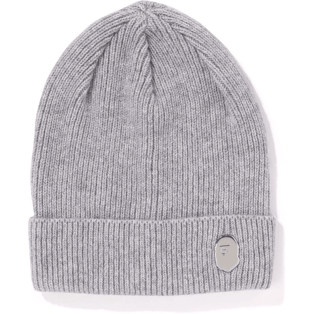 Bape ONE POINT KNIT CAP MENS Gray