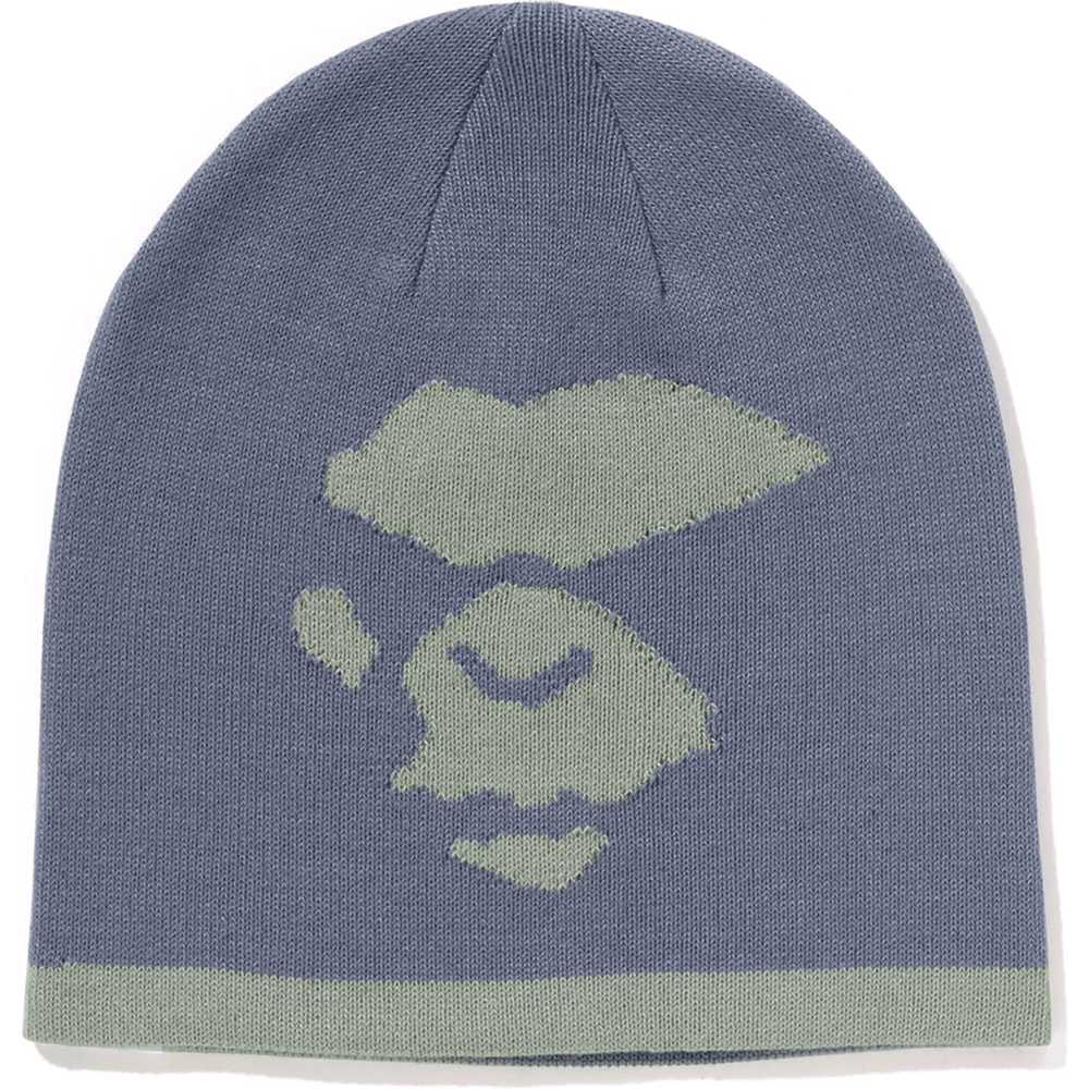 Bape MAD FACE KNIT CAP MENS Sax