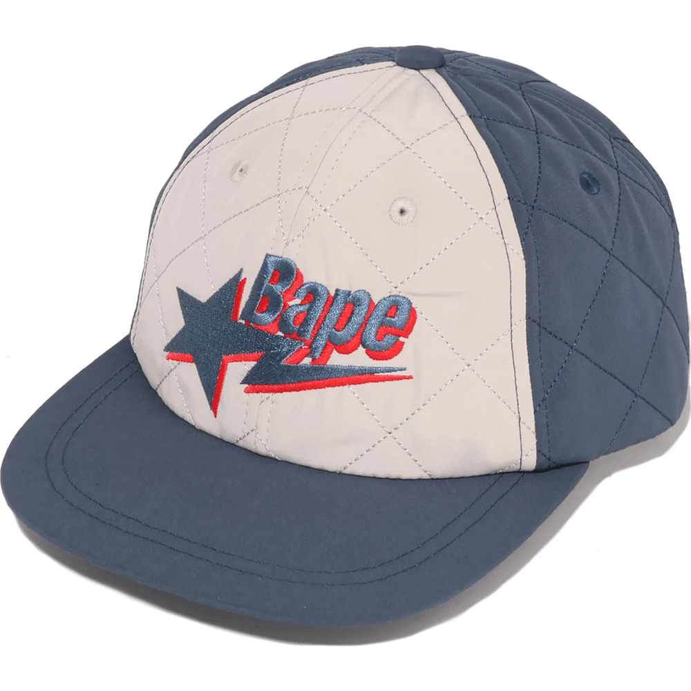 BAPE STA LOGO QUILTING CAP MENS Navy