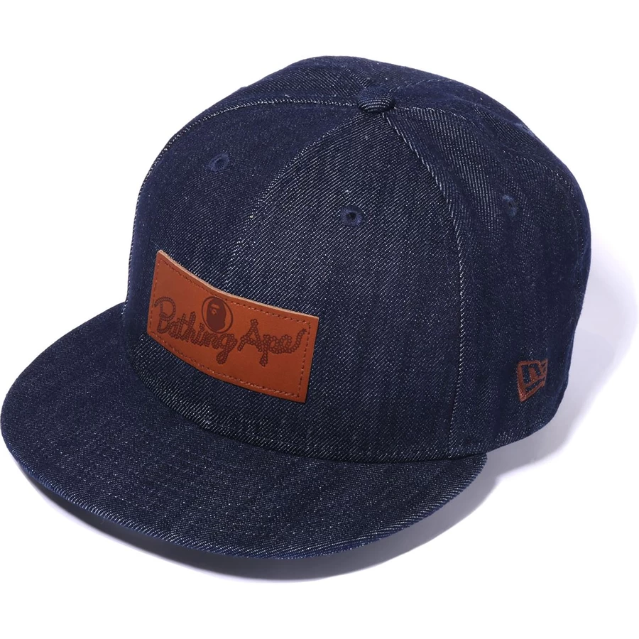 Bape LEATHER PATCH NEW ERA 9FIFTY SNAP BACK CAP MENS